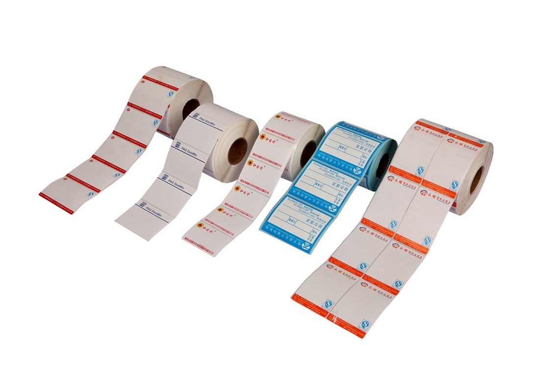 Adhesive Label 58x40 57x40 80x80 Paper Manufacturer Thermal Transfer Direct Thermal Labels Jumbo Roll