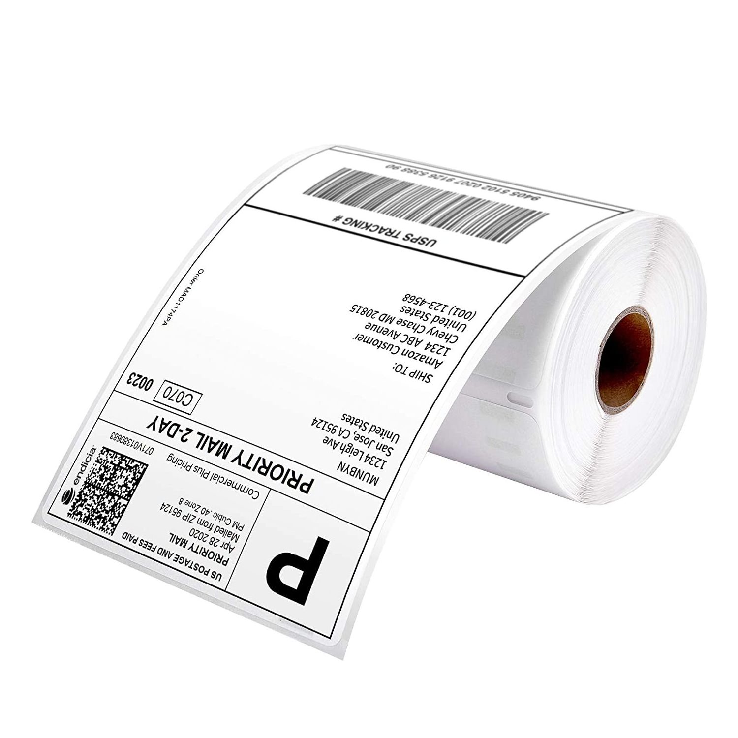 Adhesive Label 58x40 57x40 80x80 Paper Manufacturer Thermal Transfer Direct Thermal Labels Jumbo Roll