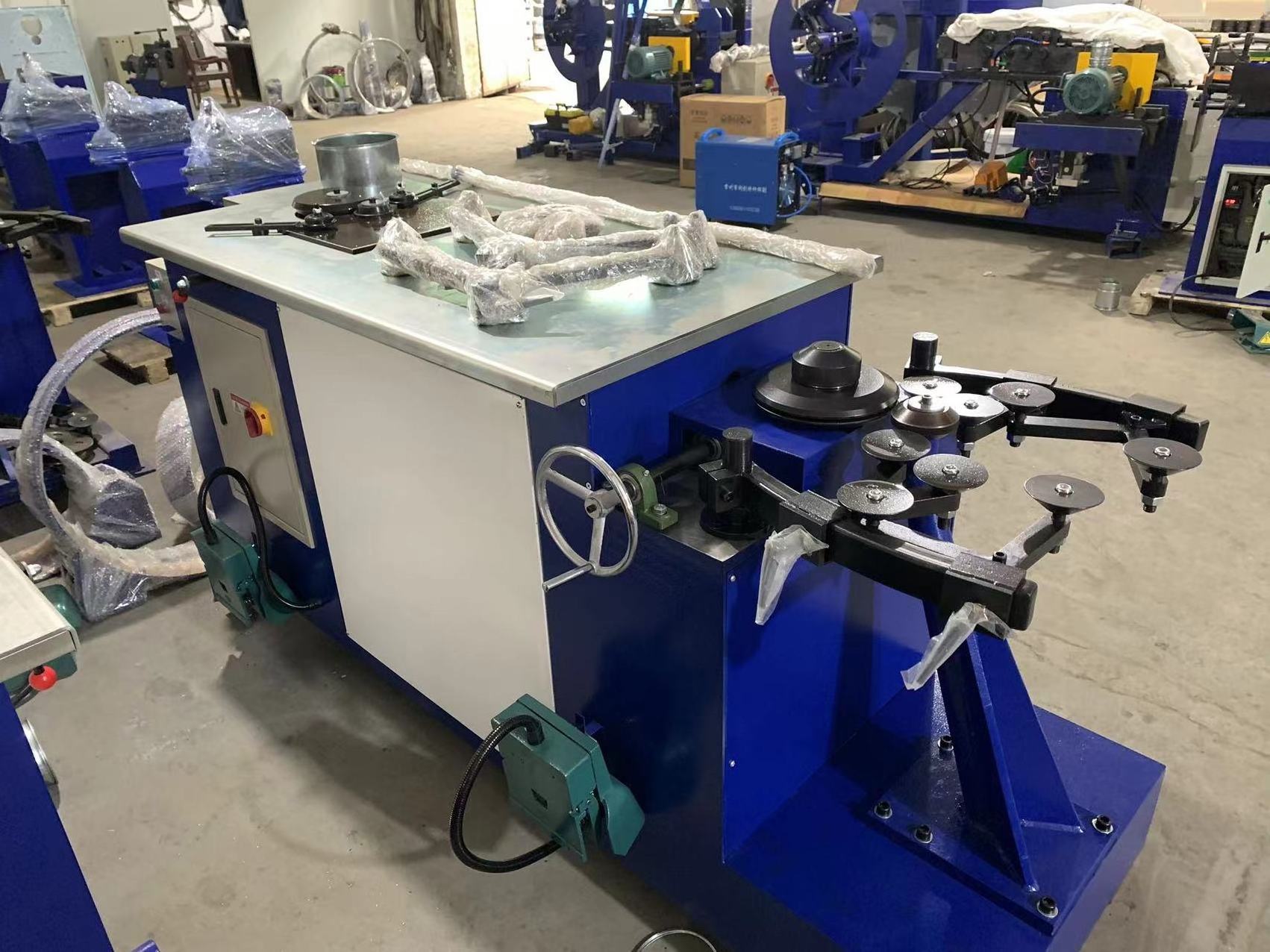 HJWT1500  Half hydraulic elbow making machine for spiral pipe connect