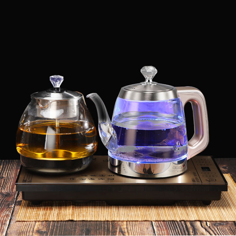 Steamable and boilable With sterilizer pot 360 tea new water boiler gooseneck electric tea kettle electric glass electric kettle