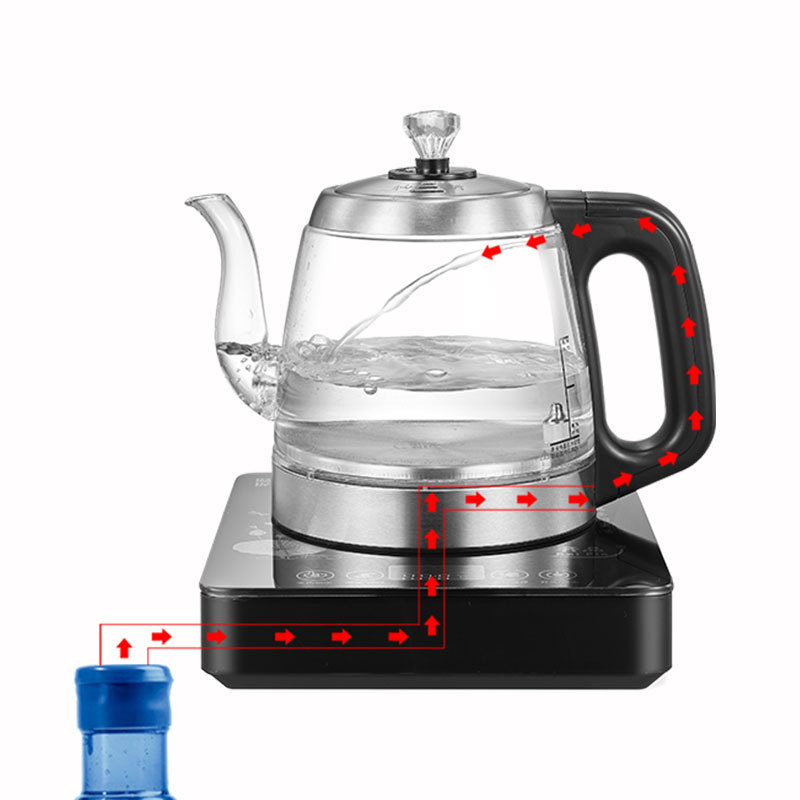 Kaipin 360 Degree Rotatable Steamable And Boilable Tea New Water Boiler Gooseneck Electric  Tea Kettle Electric Glass Electric K