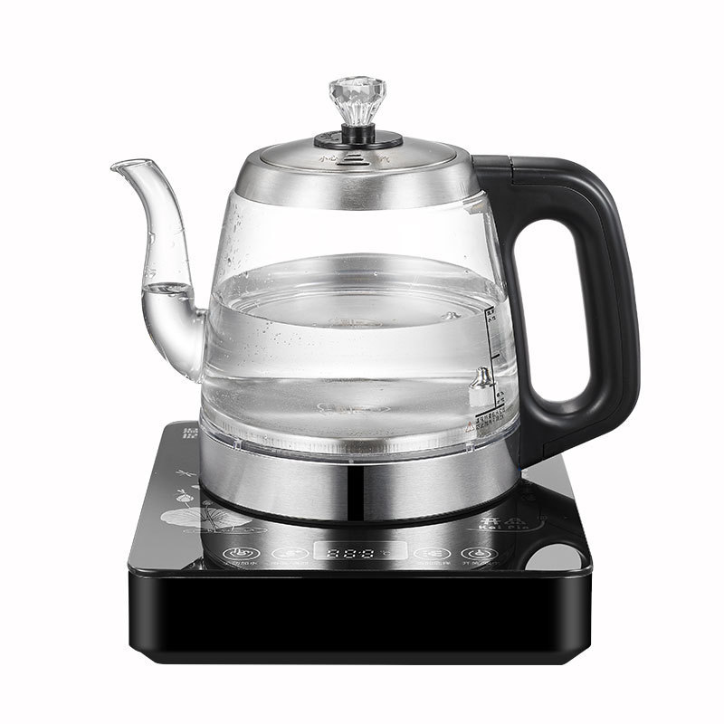 Kaipin 360 Degree Rotatable Steamable And Boilable Tea New Water Boiler Gooseneck Electric  Tea Kettle Electric Glass Electric K