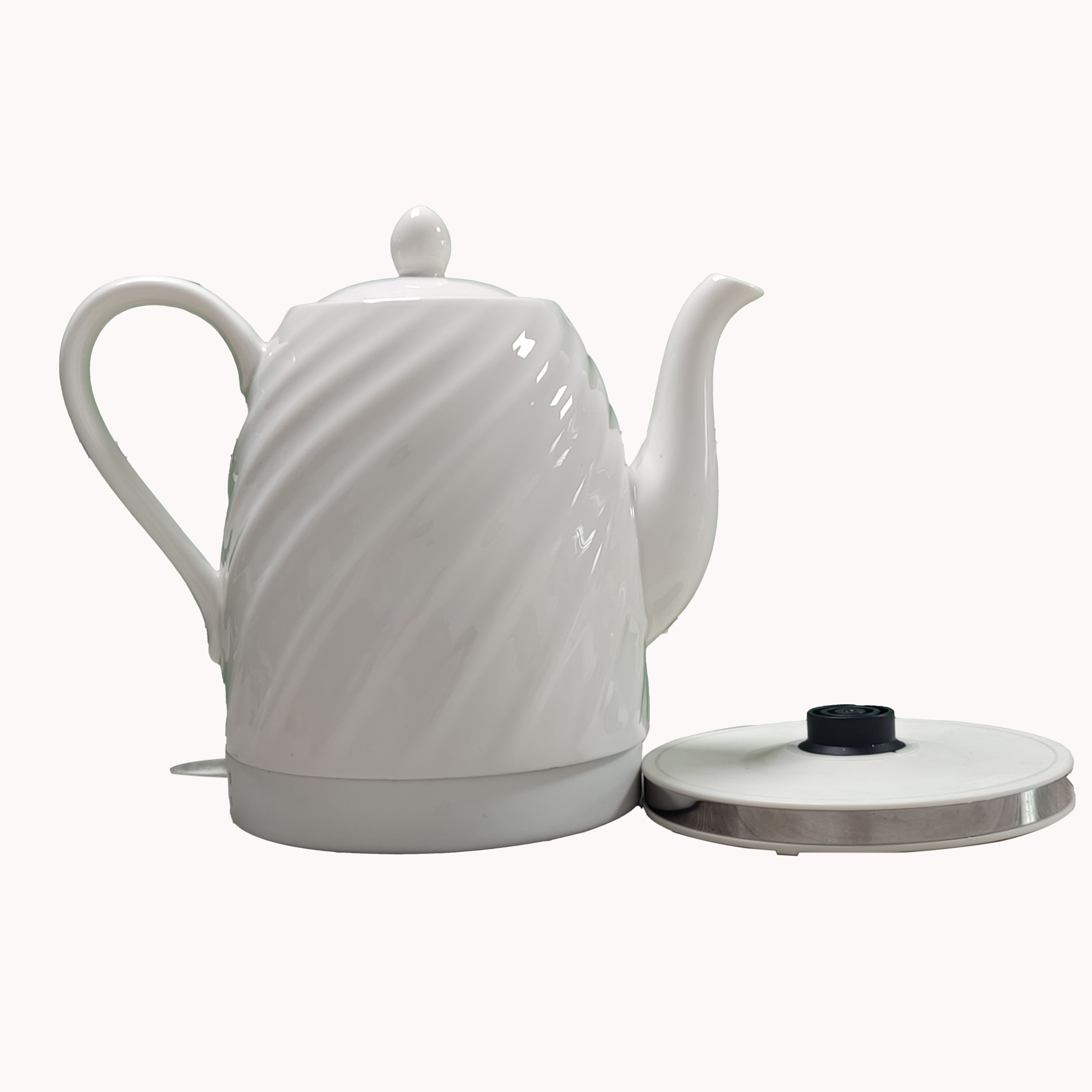 Hotel travel exquisite ceramic intelligent electric kettle with tray ceramic kettle