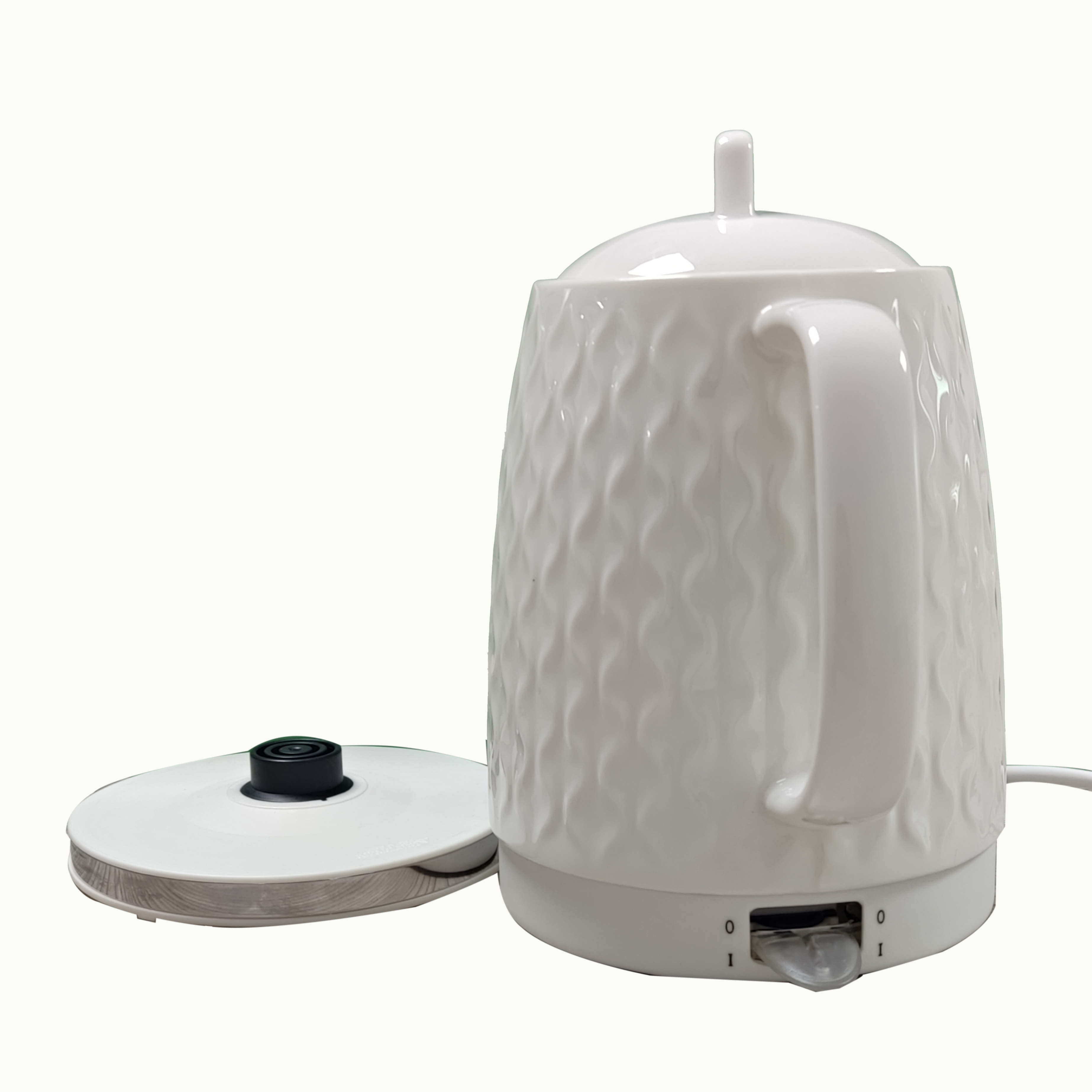 Tea Ceramic Hotel Intelligent Electric Kettle with Tray, High Power Temperature Electric Kettle