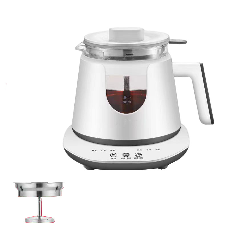 electric kettle for boiling water tea kettle electric glass tea kettle cordless travel white