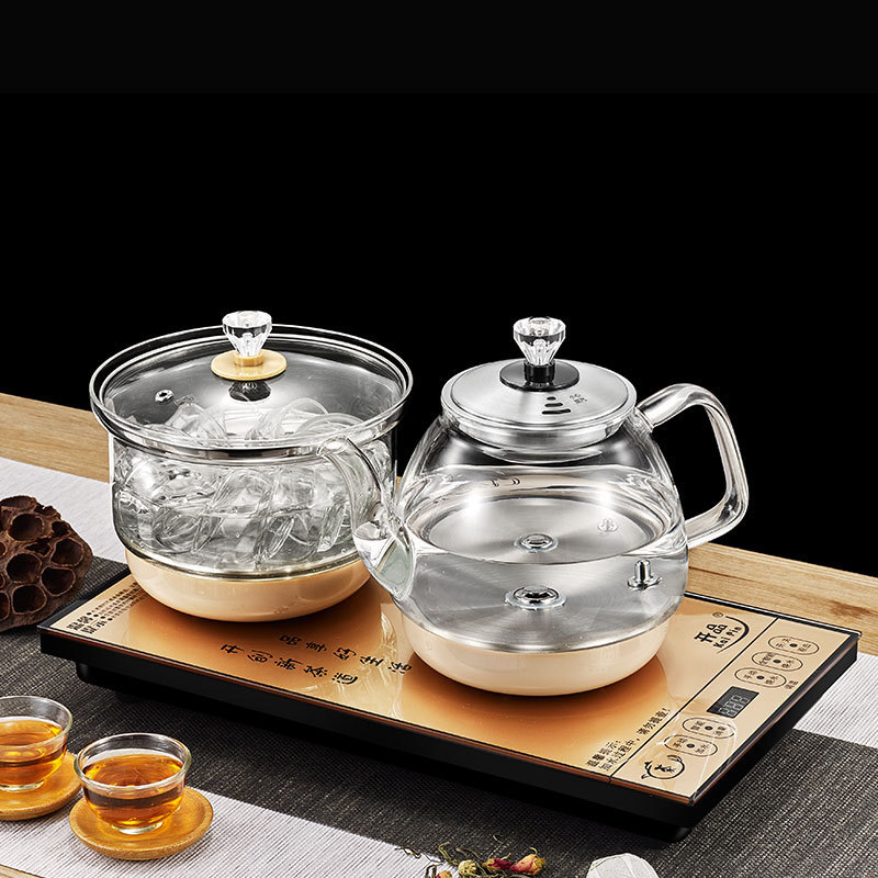 360 Degree Rotatable Steamable And Boilable Tea New Water Boiler Gooseneck Electric  Tea Kettle Electric Glass Electric Kettle