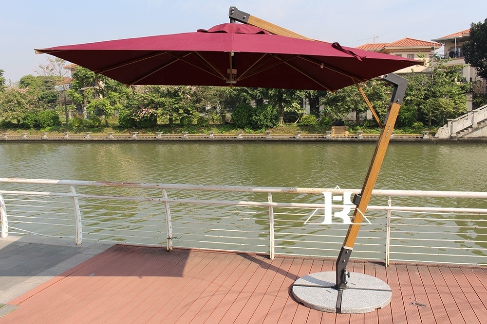 Outdoor Aluminum Garden Table Patio Umbrella  hotel outdoor sun umbrella