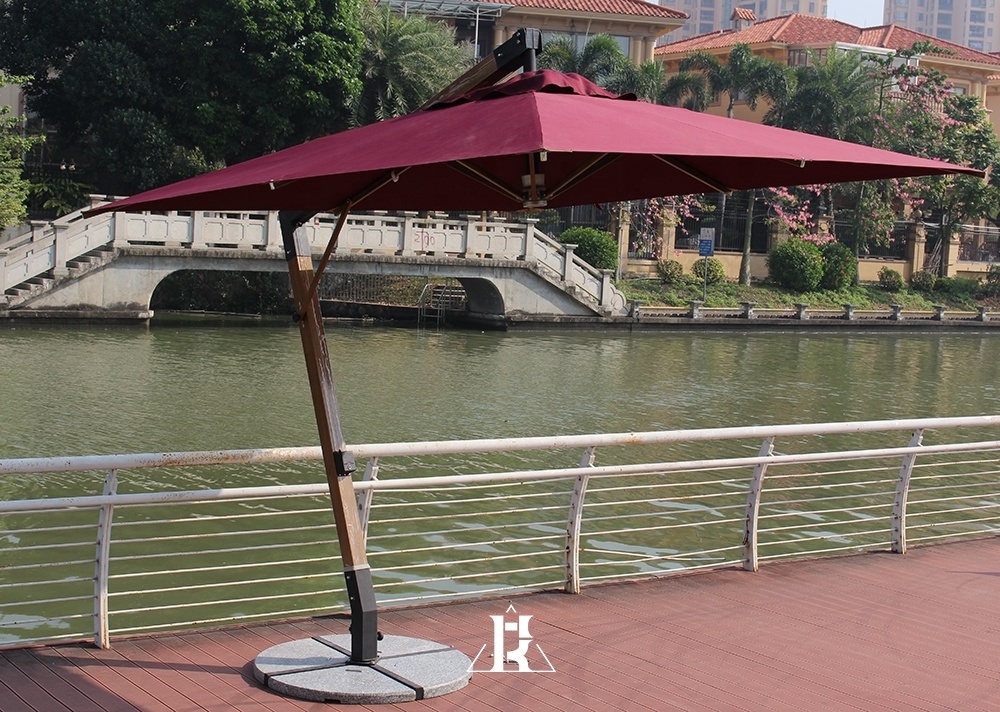 Outdoor Aluminum Garden Table Patio Umbrella  hotel outdoor sun umbrella