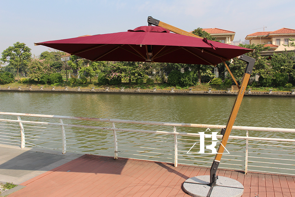 Outdoor Aluminum Garden Table Patio Umbrella  hotel outdoor sun umbrella