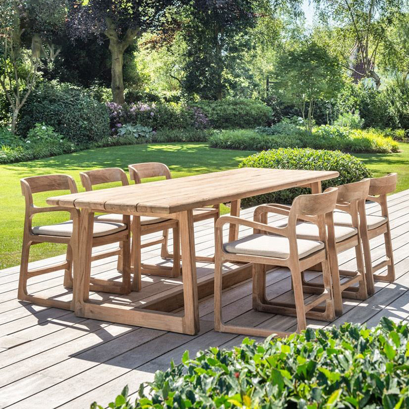 wood outdoor furniture modern design teak dining furniture outdoor luxury teak dining set wood outdoor dining table