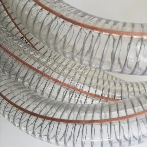 Custom high quality PVC Anti-static Duct Hose Soft Steel Wire Spiral Industrial Water clear Suction hose