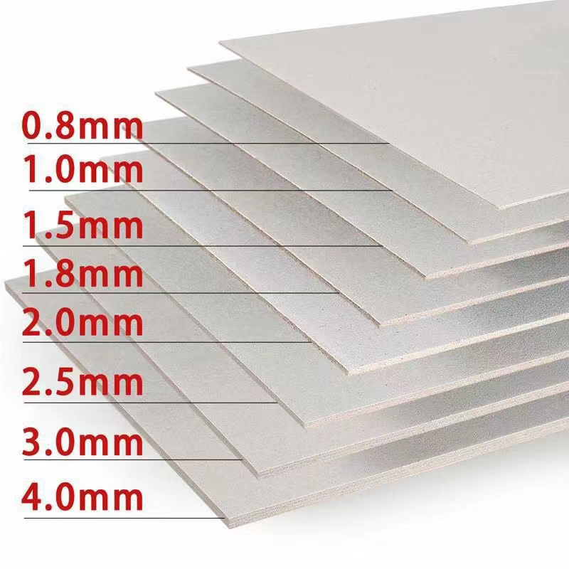 Cheap Price Best Price Thick Grey Board 1mm 1.5mm 2mm Custom size Recyclable Paper Board in sheet for box &book covers