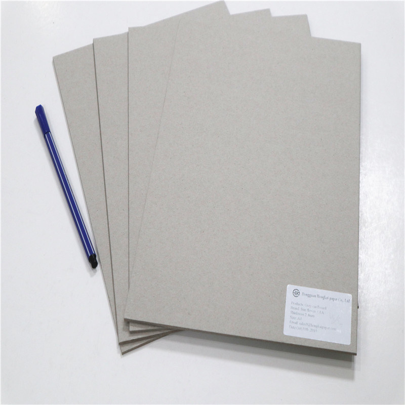 A3 A4 Size Grey Cardboard Hard Cover White Interlayer Paper