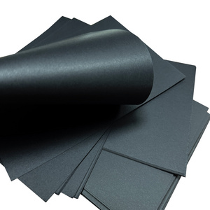 300gsm black hard cardboard paper, 100% wood pulp black kraft paper board,paper board for packing