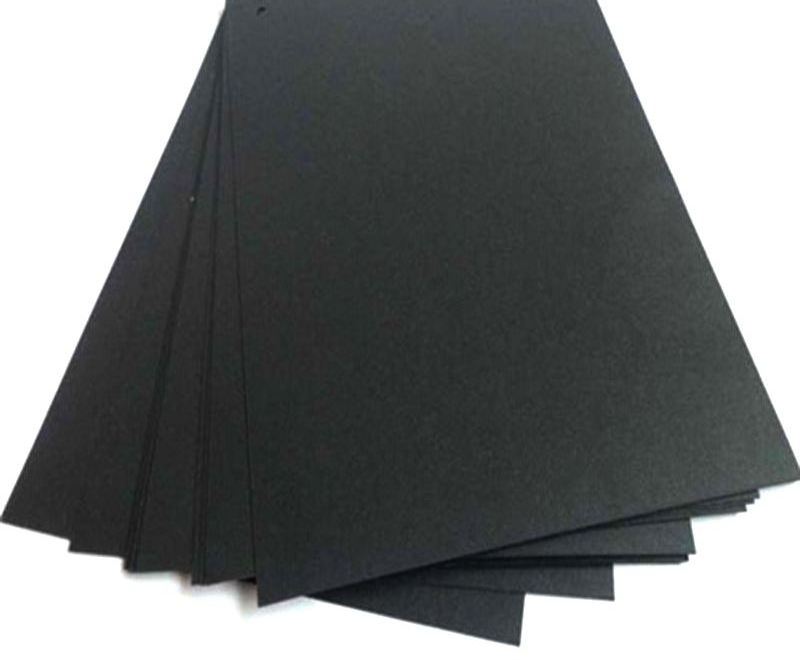 Stiff black chipboard and cardboard  80GSM paper virgin black cardboard rolling paper