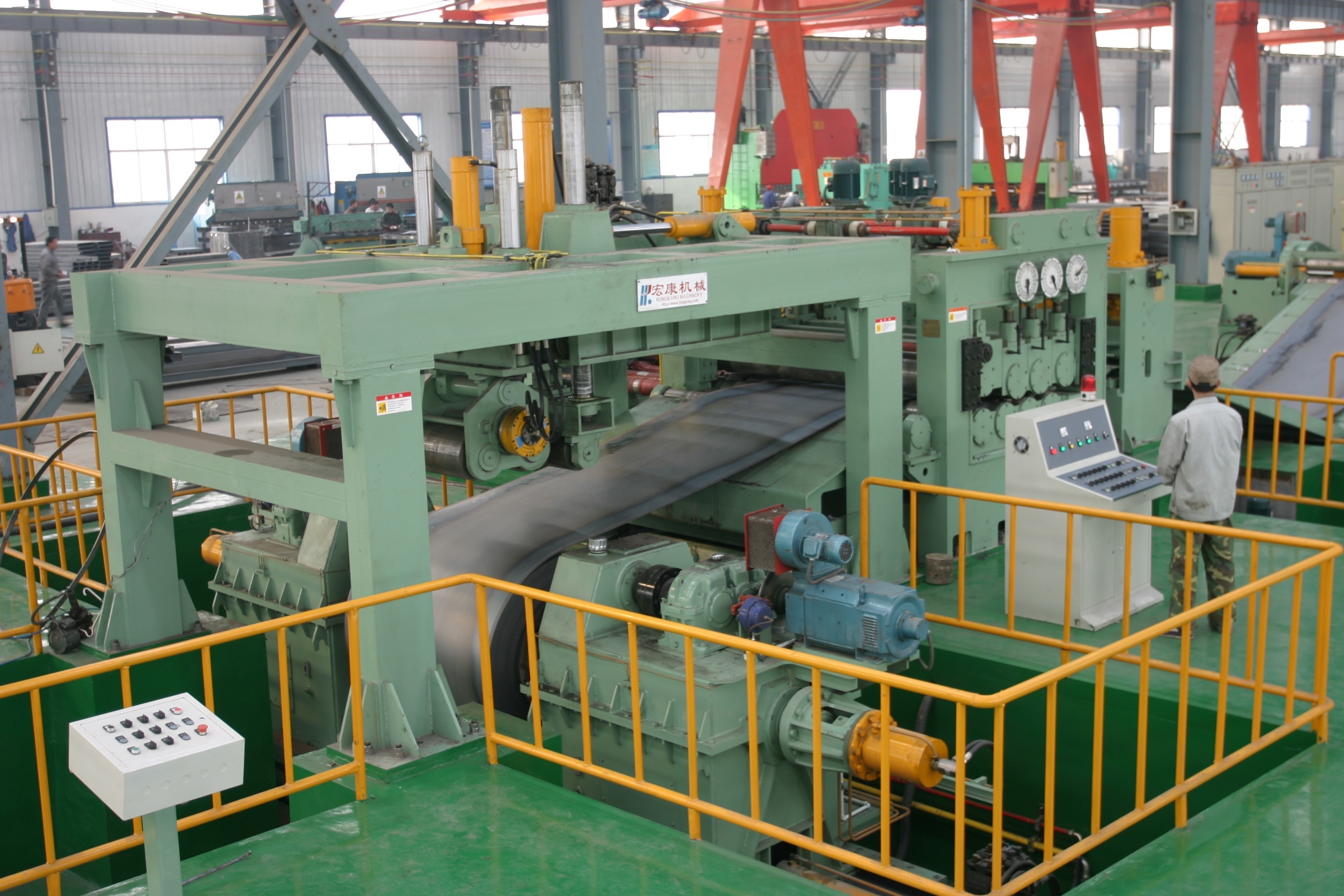 steel coil uncoiling straightening slitting and recoiling lineSteel coil uncoiler