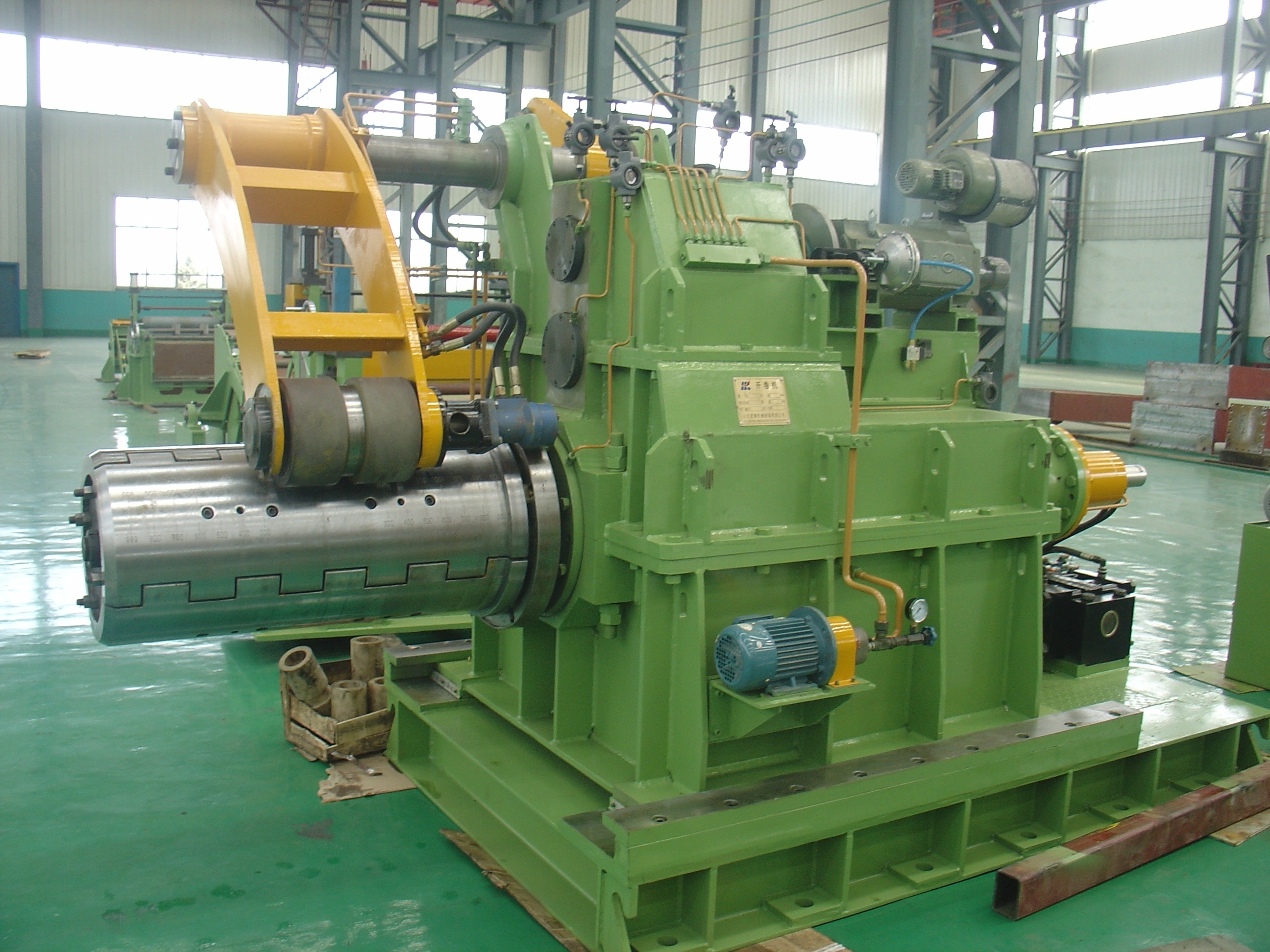 steel coil uncoiling straightening slitting and recoiling lineSteel coil uncoiler