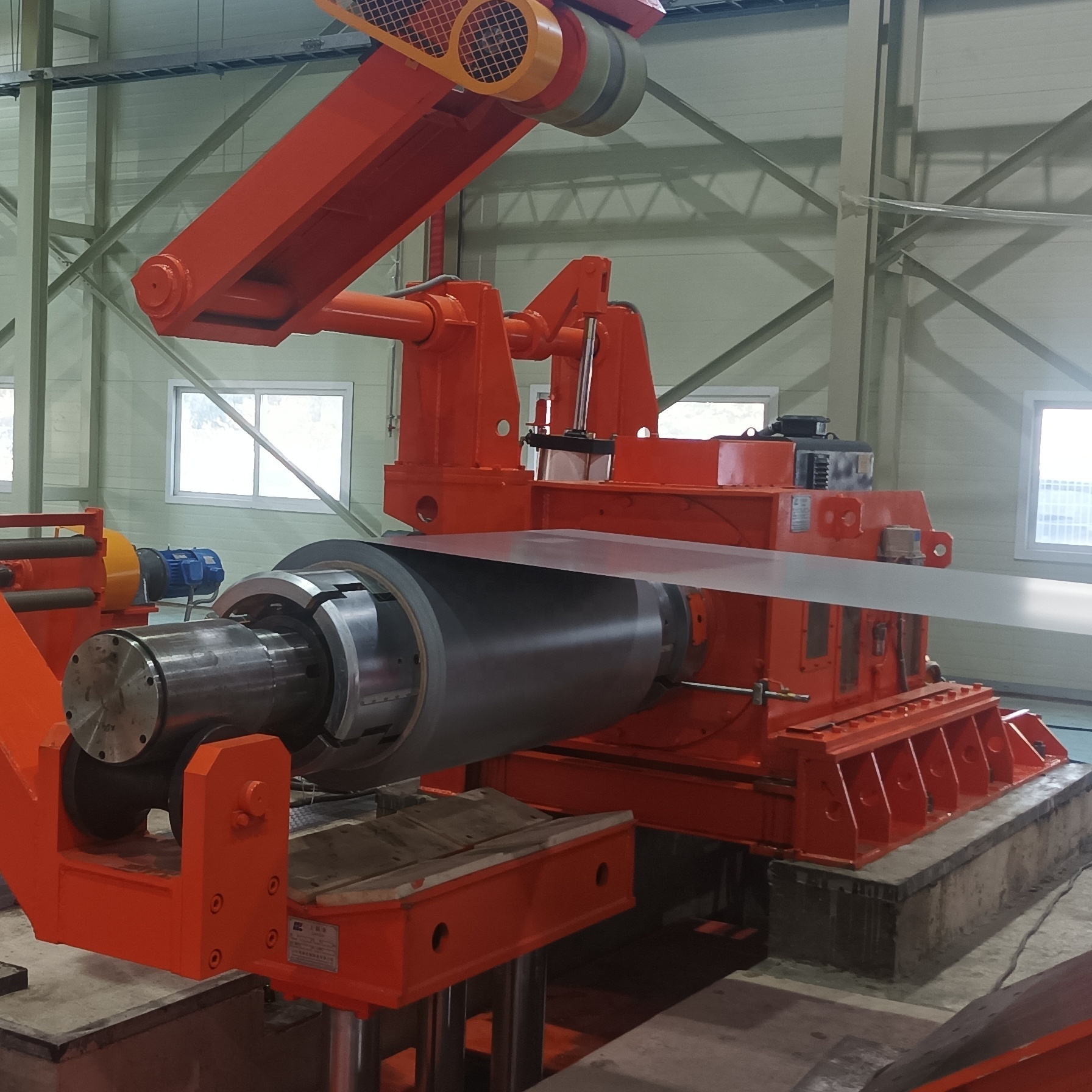 steel coil uncoiling straightening slitting and recoiling lineSteel coil uncoiler