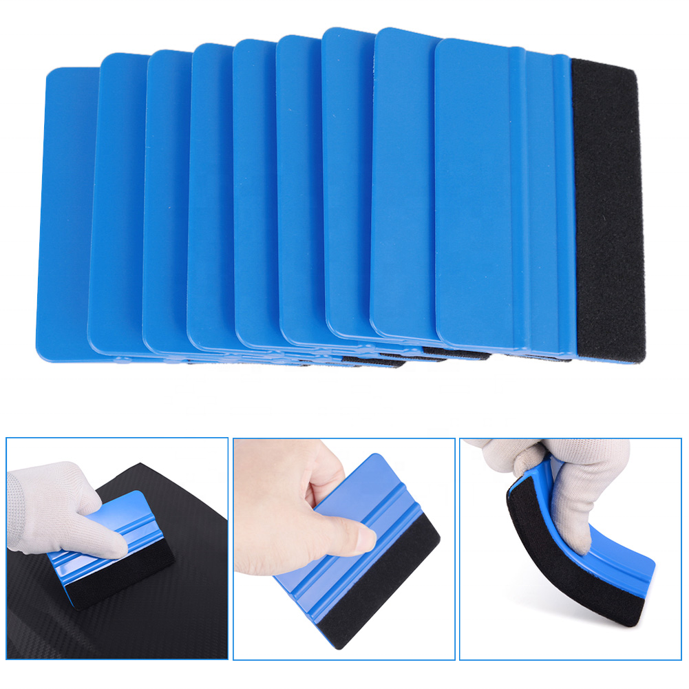 Vinyl Wrap Car Film Install Squeegee Carbon Fiber Wrapping Tool Auto Foil Window Tint Scraper Household Phone Car Cleaning Tool