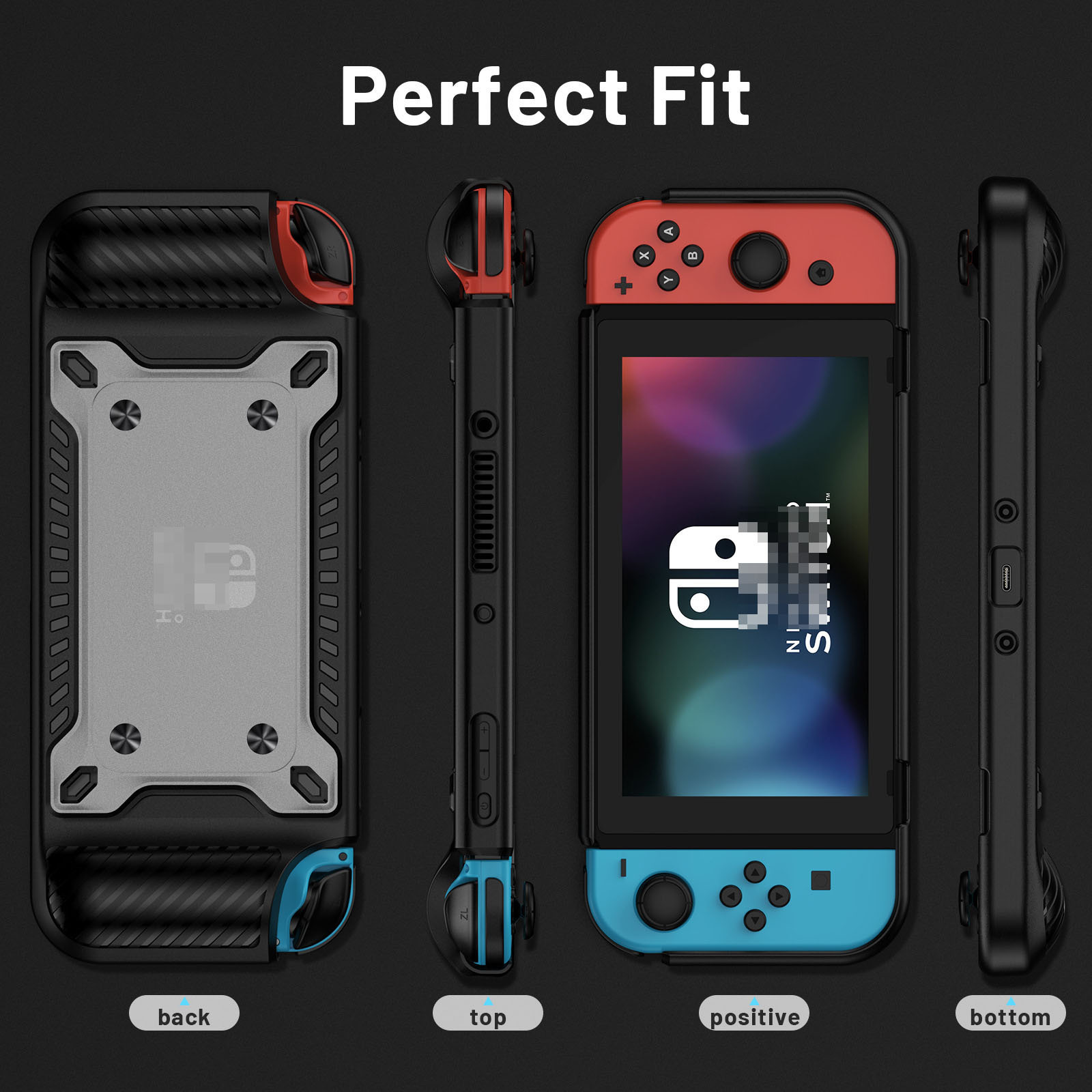 Switch Controller Handle Grip Shell For joy con Parts Accessories Dockable Case for Nintendo Switch TPU Grip Protective Cover