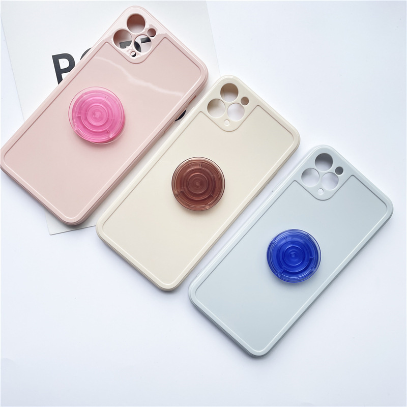 Transparent Candy Colors Cell Phone Socket Grip Foldable Grip Tok Stretch Phone Holder Finger Ring Griptok Socket