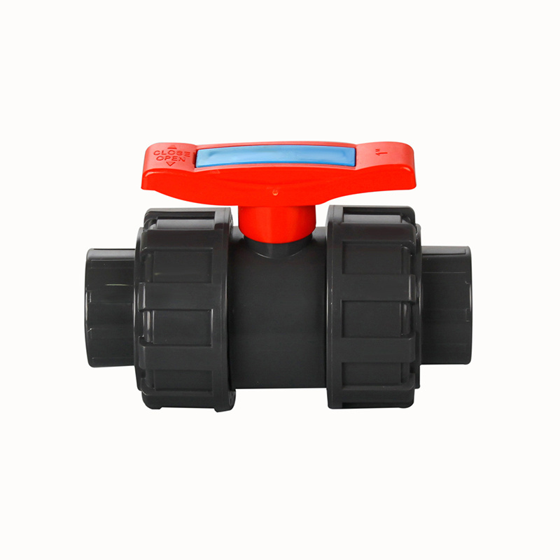 Double Union Plastic Ball Valve Water flow control and energy saving PVC Connector Valve 3