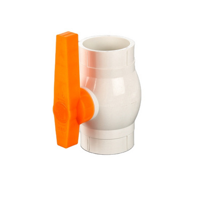 Factory Wholesale Price PVC Ball Valves Orange Handle New Type Ball Valve 1/2 inch t0 4 inch UPVC Ball Valve