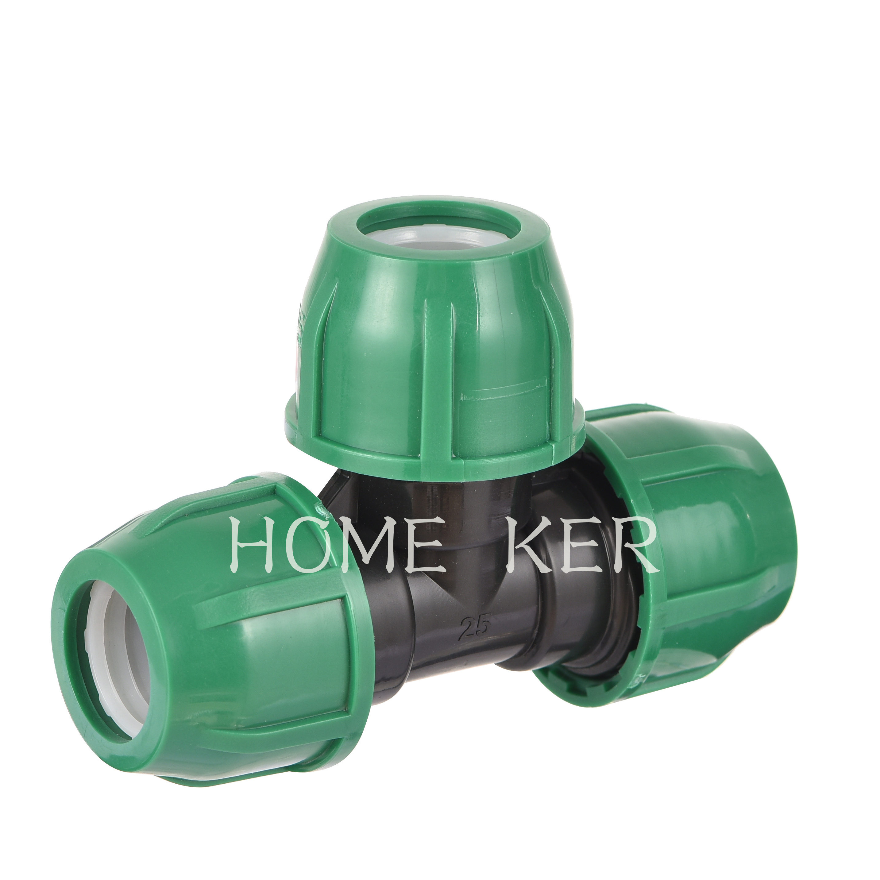 factory directly sale pp compression fittings tee elbow water control hdpe compression fittings PVC pipe fittings