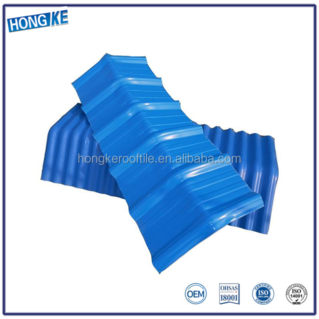 Building construction materials brick red 4 layer PVC plastic roofing tile ASA PVC roof sheet