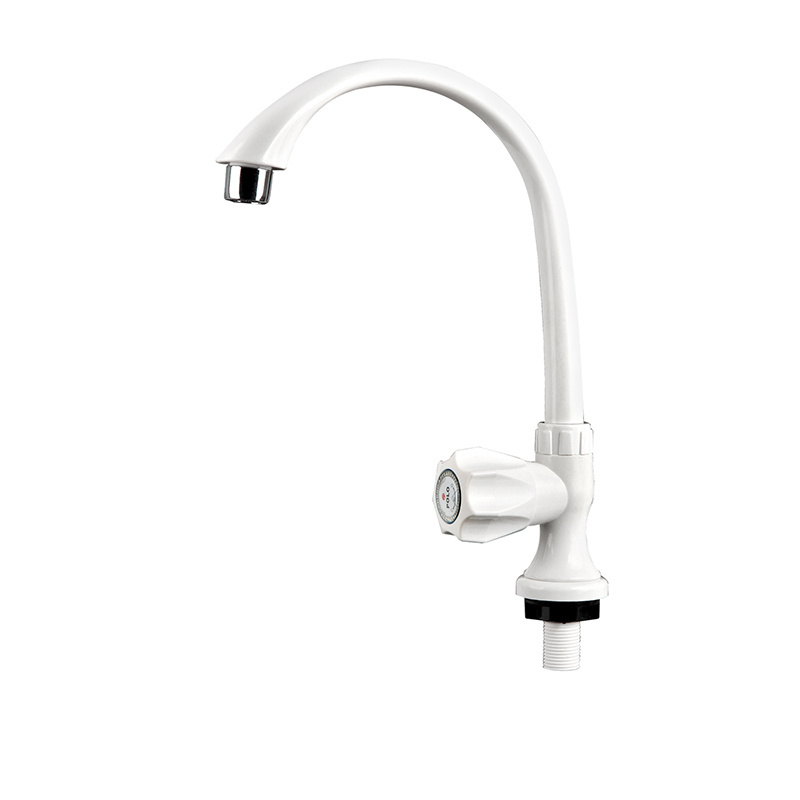 Chrome PVC Deck mounted plastic water tap sink tap kitchen faucet