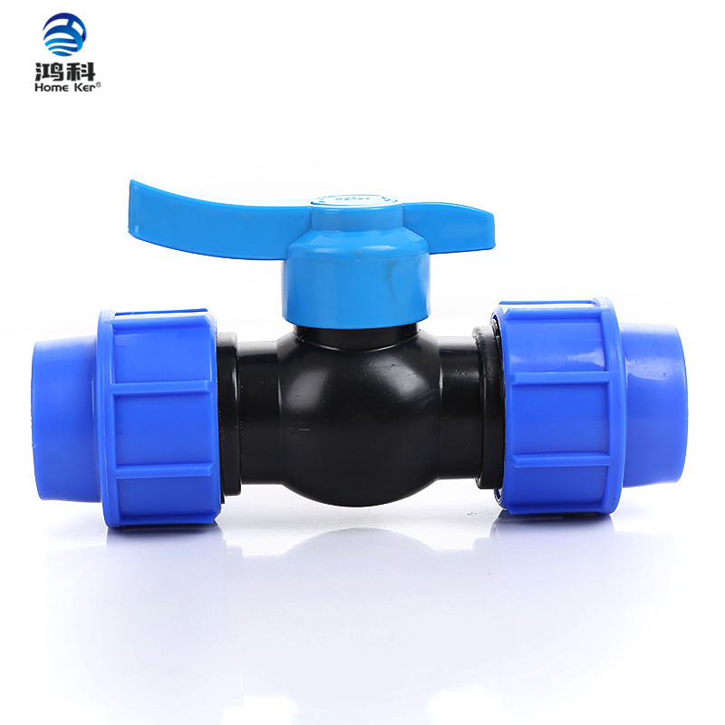 High Quality Air Actuator 2 Ways Pneumatic Control Ball Valve Double Union PVC Plastic Water Meter Valve 3 Years Female Thread