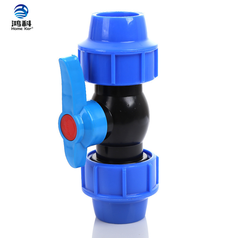 High Quality Air Actuator 2 Ways Pneumatic Control Ball Valve Double Union PVC Plastic Water Meter Valve 3 Years Female Thread