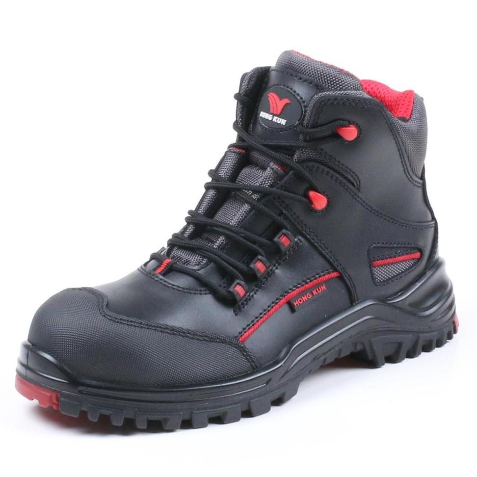 Factory Wholesale High Quality Men's Safety Boots Steel Toe Anti-Crash Anti-Ski Safety Shoes