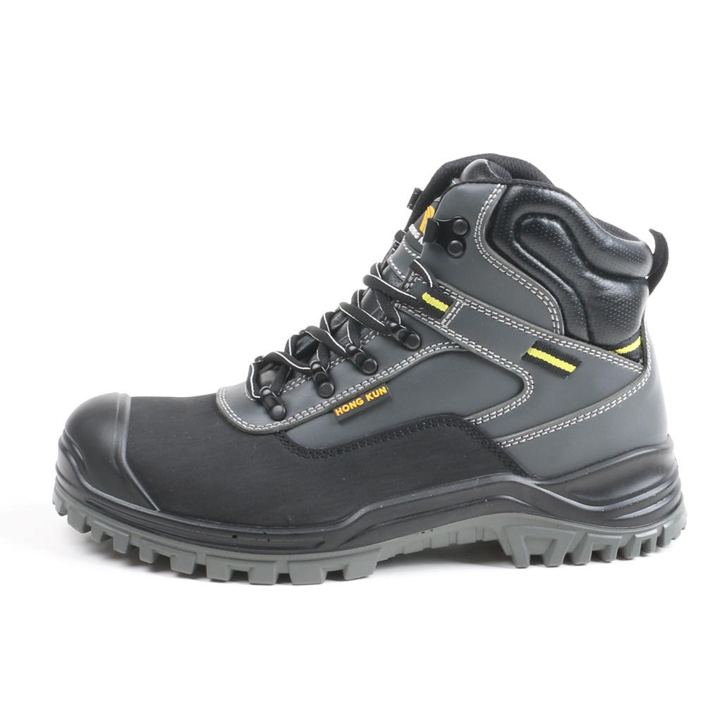 Hot Selling Industrial Protective Breathable Work Boot Genuine Leather Steel Toe Safety Shoes for Men