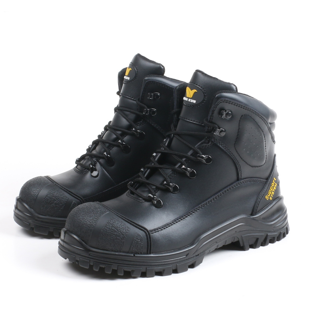 Light weight Heavy Industrial Steel toe work shoes anti-slip safety footwear waterproof Protective Safety Shoes for men