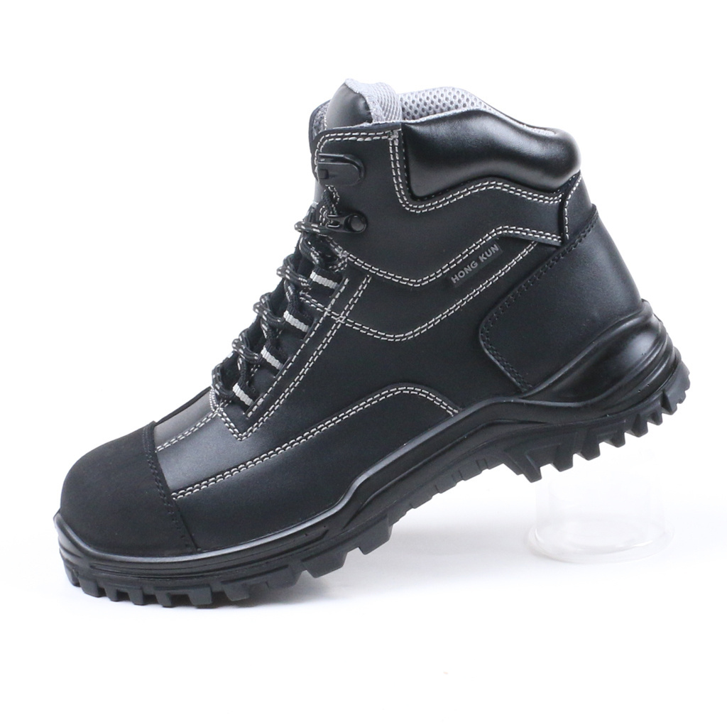 Cheap Men's Leather Work Safety Footwear Boot Shoes With Steel Toe