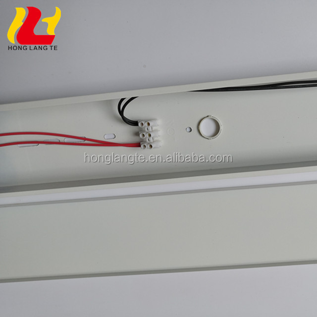 Dustproof t8 t5 plastics lamp holder iron batten housing led Tube 4 foot modern ceiling linear light fixture 2x36W 3000K