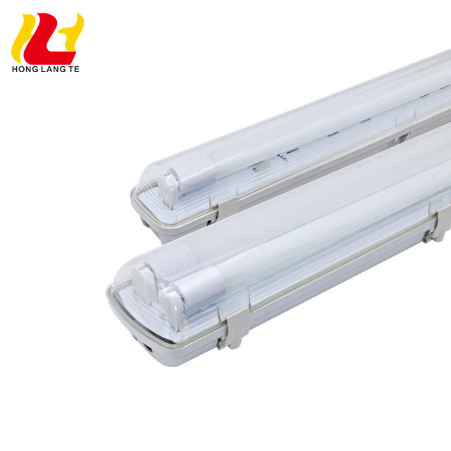 T8 T5 Led replaced fluorescent glass or aluminum tube 60W triproof waterproof dustproof ip65 lights fixture with plastic covers