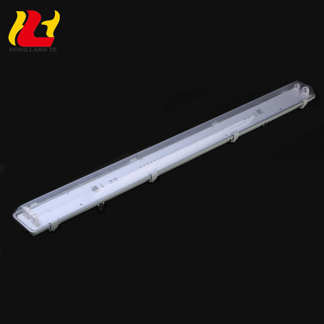 4Ft 1500mm 1200mm 900mm 600mm Ip65 Linear 2x20W 40W T8 T5 Double Fluorescent Led Tube Triproof Light Fixture With Reflector