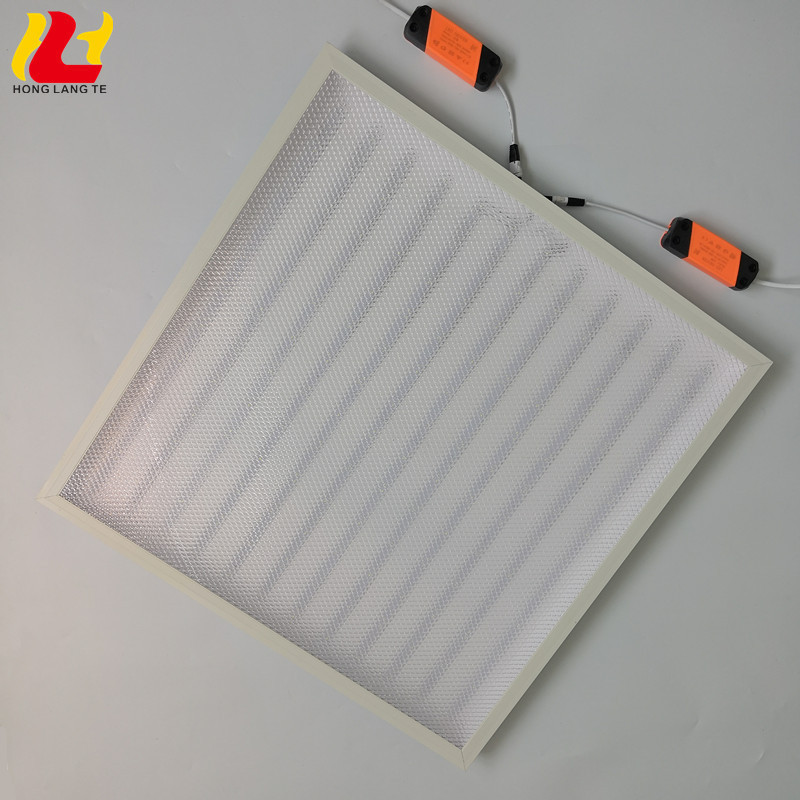 Hotel  Factory Plastic Cover Ceiling Grid Star Shape Light Line 120W  Recessed 60x60cm LED Panel light