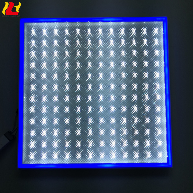 Recessed Embedded Surface Mounted Suspended wall light 30w up down LED Fluorescent Grille Ceiling Lighting Fixture 600X600