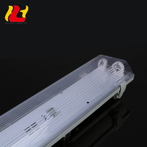 4Ft 1500mm 1200mm 900mm 600mm Ip65 Linear 2x20W 40W T8 T5 Double Fluorescent Led Tube Triproof Light Fixture With Reflector