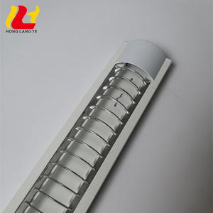 1X20W 4ft Single Led Fluorescent Tube Grille Mounted Ceiling Wall Fixture Light For Garage Shop Factory