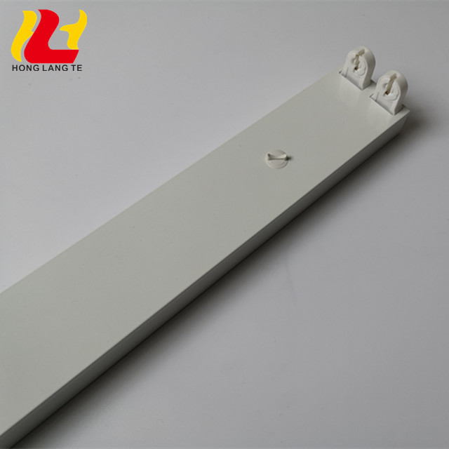 2Ft 3Ft 4Ft Square Iron Body 18W 36W 60W 120W T8 T5 Led Linear Ceiling Doule Fluorescent Light Tube Fixture With Flat Cover