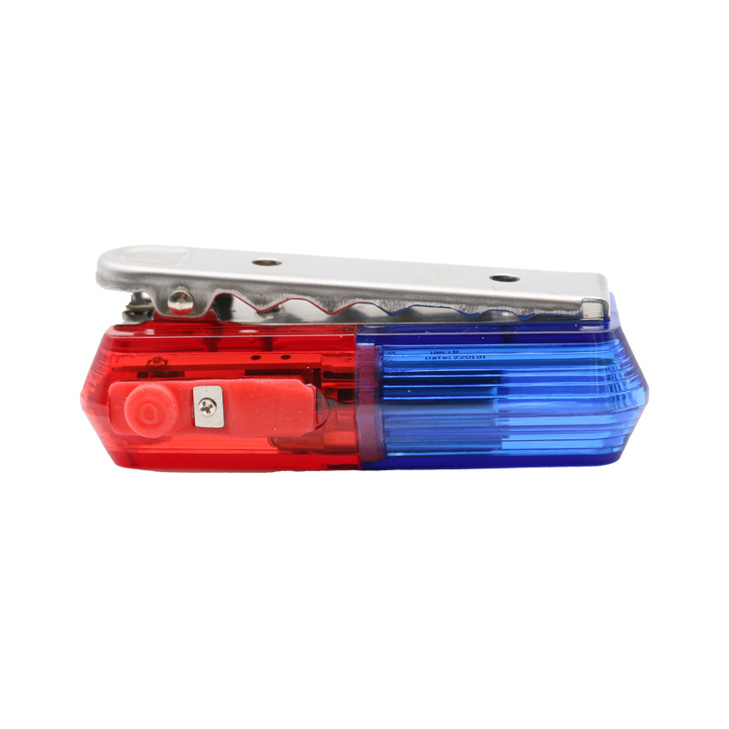 Red blue warning light security shoulder lamp rechargeable strobe flashing LED shoulder light