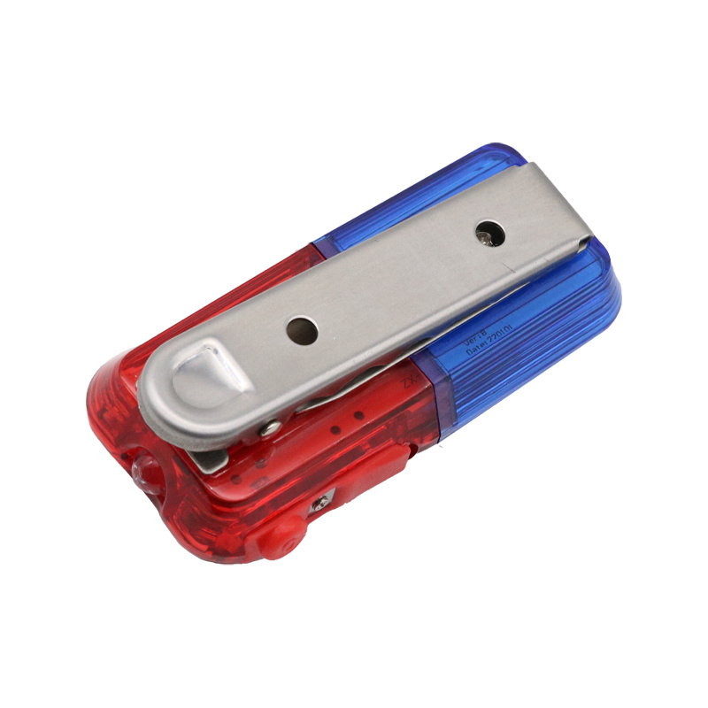 LED shoulder flashing light rechargeable red and blue explosive flashing security patrol duty night warning light