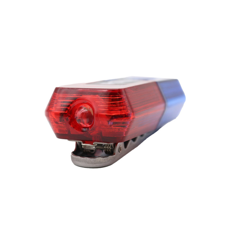 Red blue warning light security shoulder lamp rechargeable strobe flashing LED shoulder light