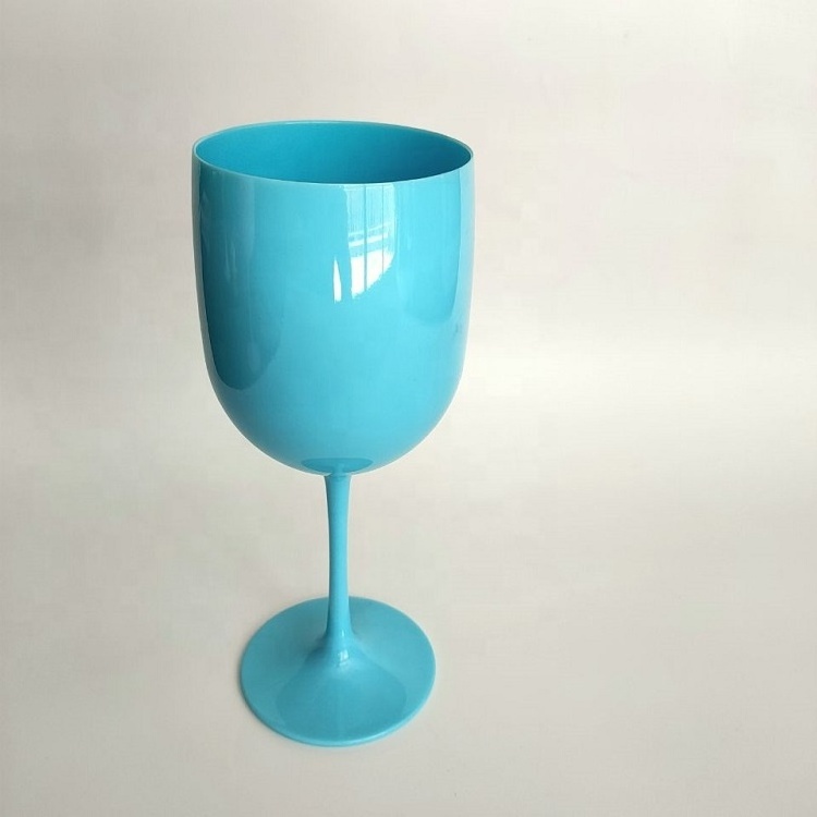 Custom 16 oz Recycled Reusable PP Plastic Wine Glasses Unbreakable