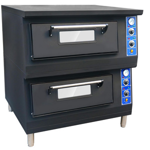 Commercial 2 Deck 4 Pizza Deck Oven Customized Pizza Bakery Oven Double Deck Electric Pizza Oven