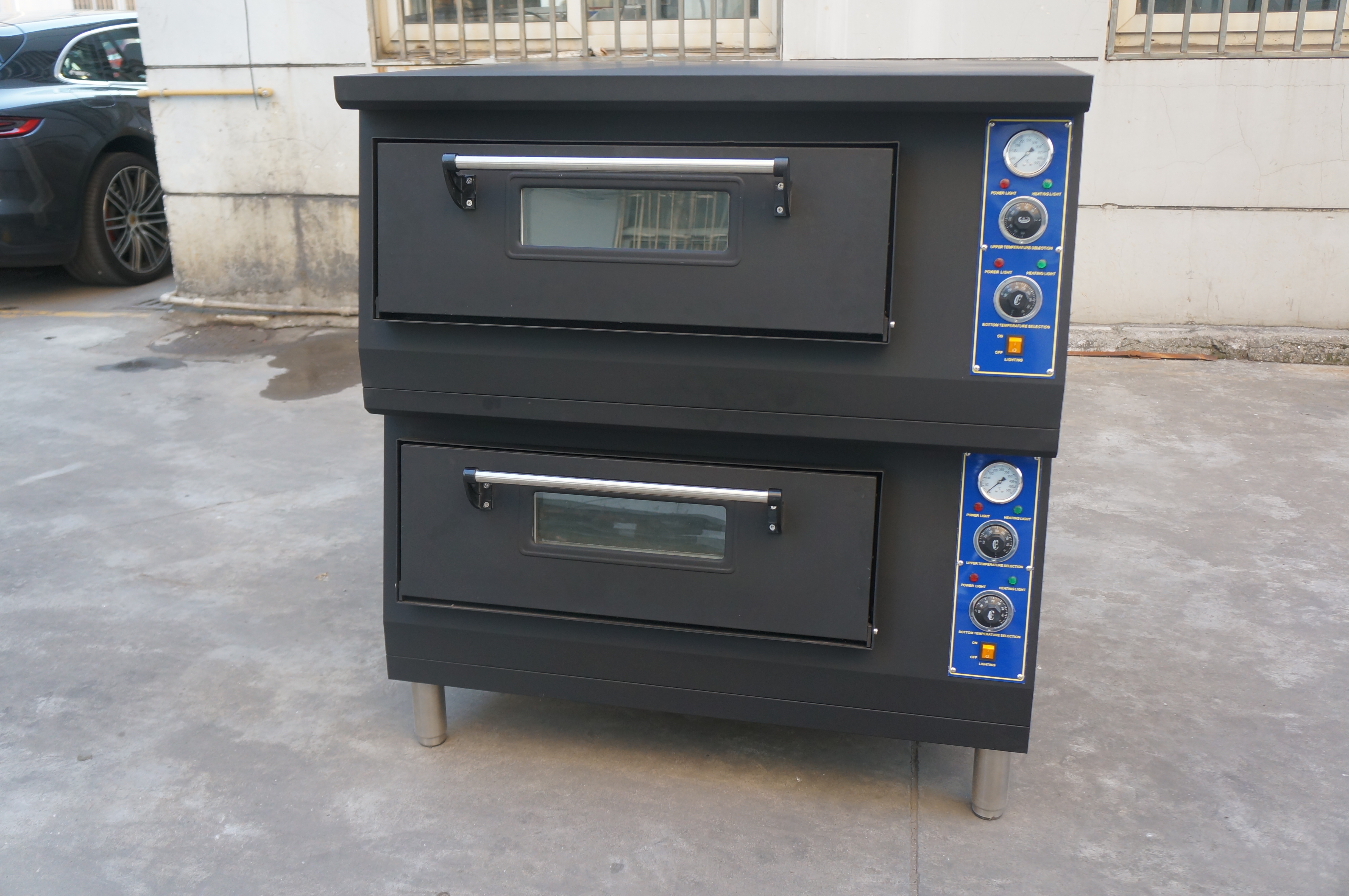 Commercial 2 Deck 4 Pizza Deck Oven Customized Pizza Bakery Oven Double Deck Electric Pizza Oven